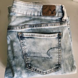 American Eagle Acid Wash Skinny Jean